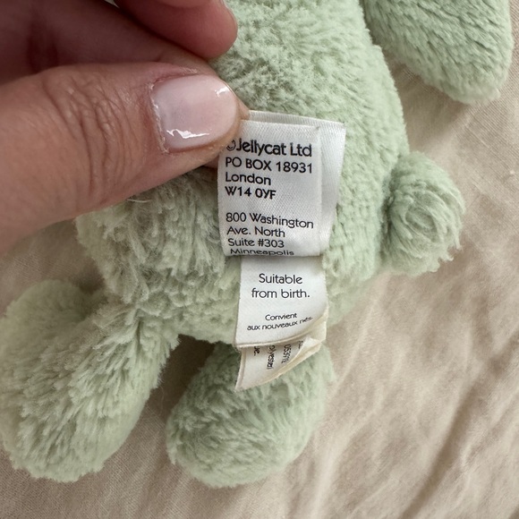 Jellycat Small Bashful Kiwi Bunny 8" Plush Retired Rare HTF - Picture 7 of 9